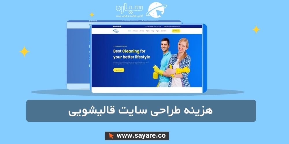 هزینه طراحی سایت قالیشویی