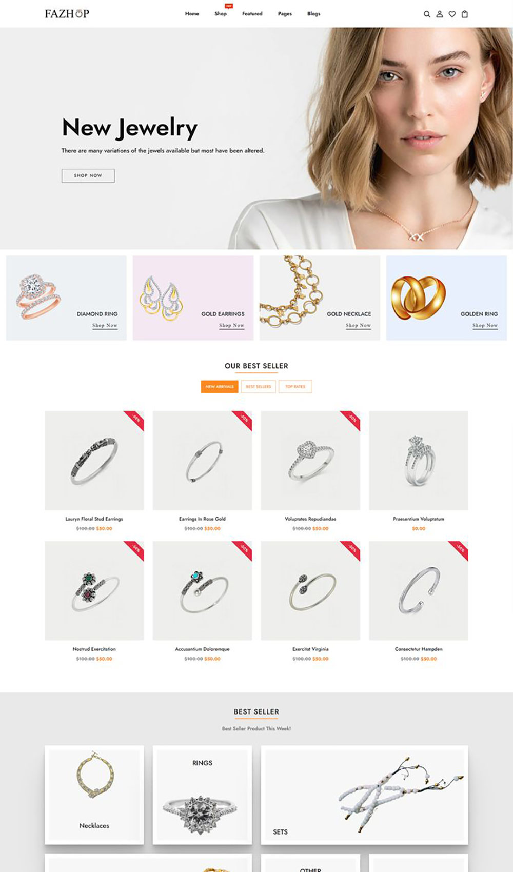 نمونه طراحی سایت طلا فروشی