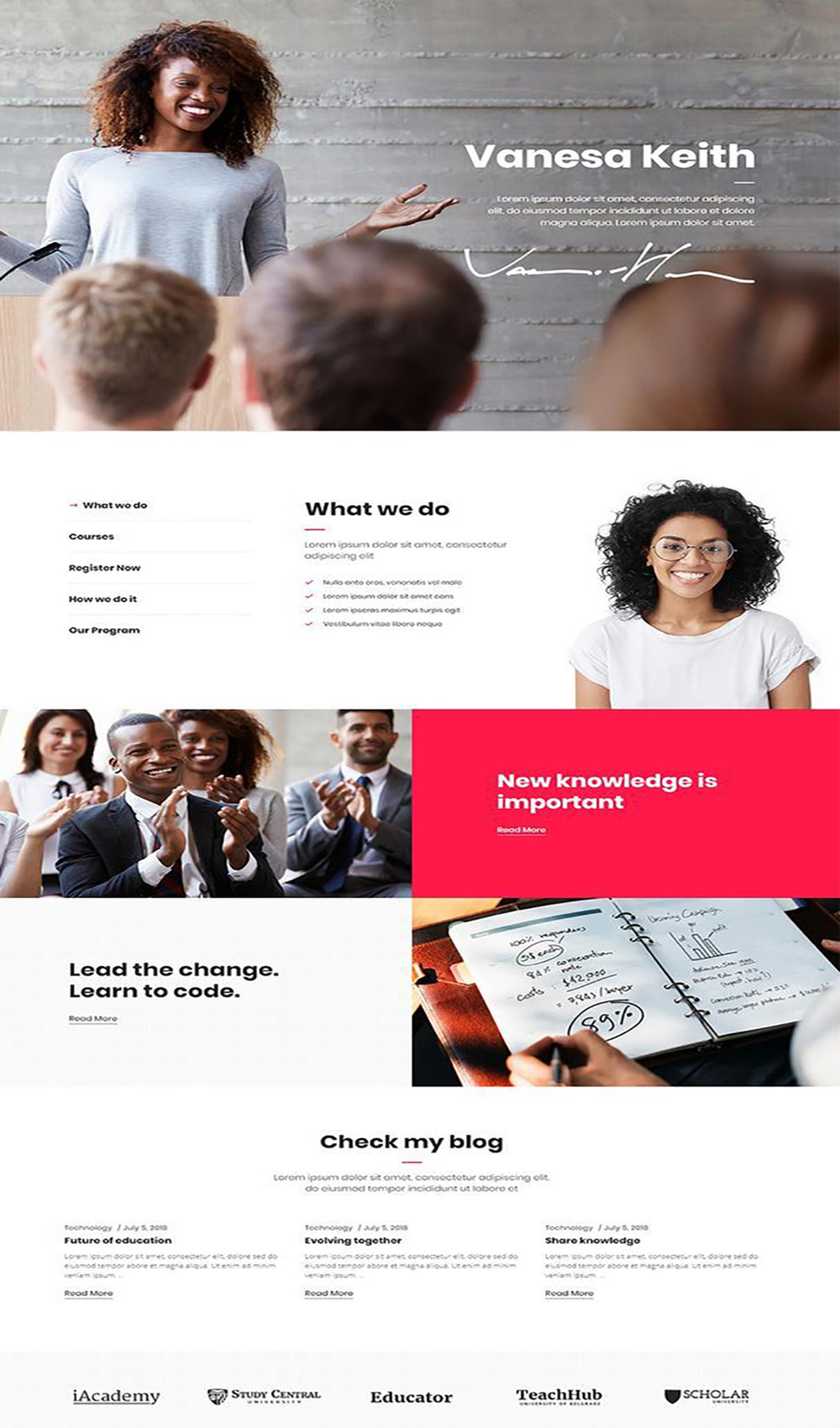 teacher website design 1